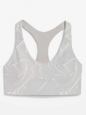 Vêtements De Sport Old Navy PowerSoft Racerback Sports Bra Femme Grise | 705-QXMANS