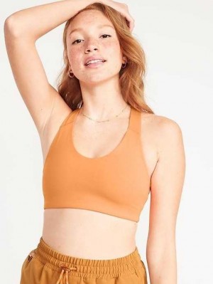 Vêtements De Sport Old Navy PowerSoft Racerback Sports Bra Femme Corail | 374-JBFYSP