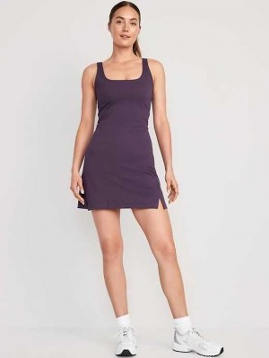 Vêtements De Sport Old Navy PowerSoft Shelf-Bra Support Robe Femme Nebula | 194-PGYKNS