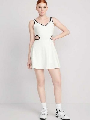 Vêtements De Sport Old Navy PowerSoft Shelf-Bra Support Robe Femme Magnolia | 123-CGDJNA