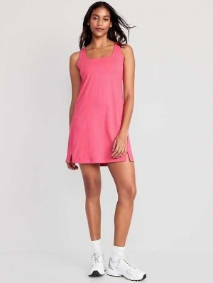 Vêtements De Sport Old Navy PowerSoft Shelf-Bra Support Robe Femme Fleur | 064-XIRFHW