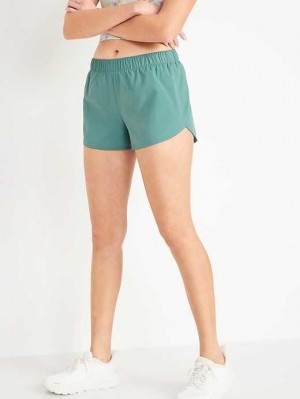 Vêtements De Sport Old Navy StretchTech Run Shorts Femme Vert Foncé | 174-JOMLYK