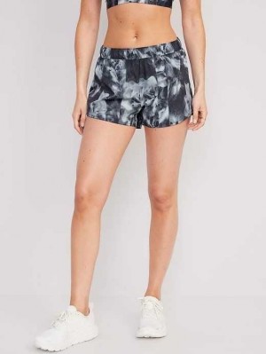 Vêtements De Sport Old Navy StretchTech Run Shorts Femme Noir Grise | 087-YGNSDO