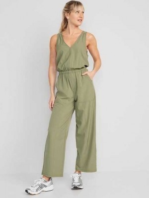 Vêtements De Sport Old Navy Taille-Defined StretchTech Jumpsuit Femme Bare Ground | 015-ZWIFDT